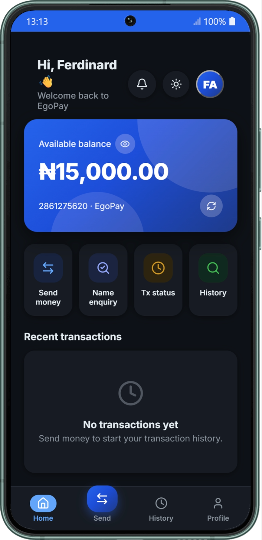 EgoPay. A backend banking-system simulation built around strict ownership and transaction state